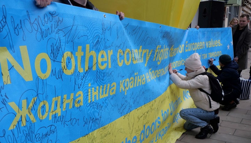 "EU, open the doors for Ukraine!", Czernowitz, 04.04.2022